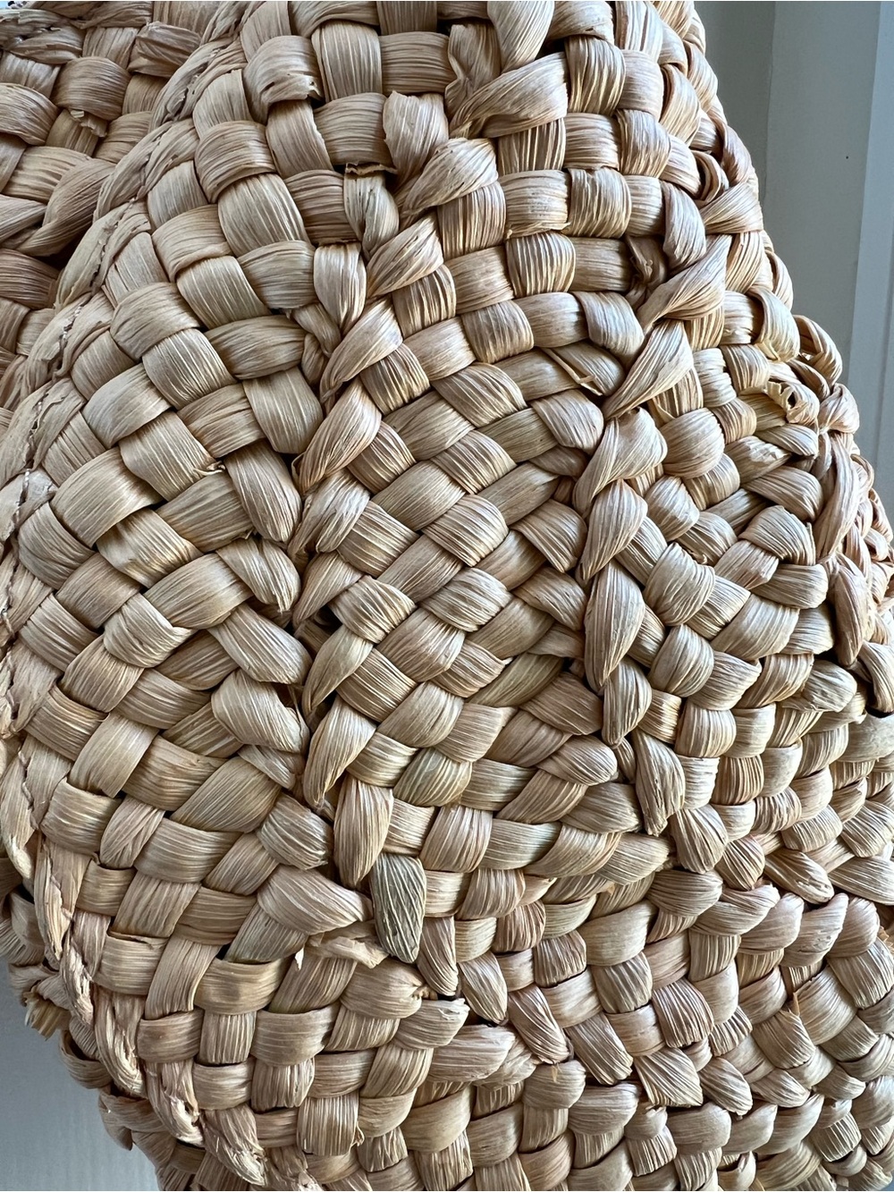 Natural Woven Straw Wristlet Clutch with Strap - Picture 3 of 8